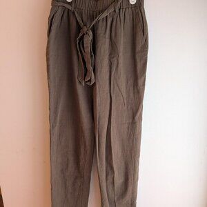 SHEIN Women's Khaki Trousers